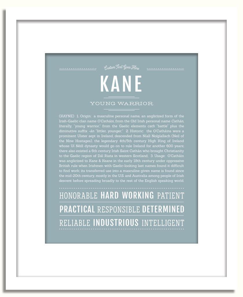 Frame Options | Powder Blue | White Frame, Matted