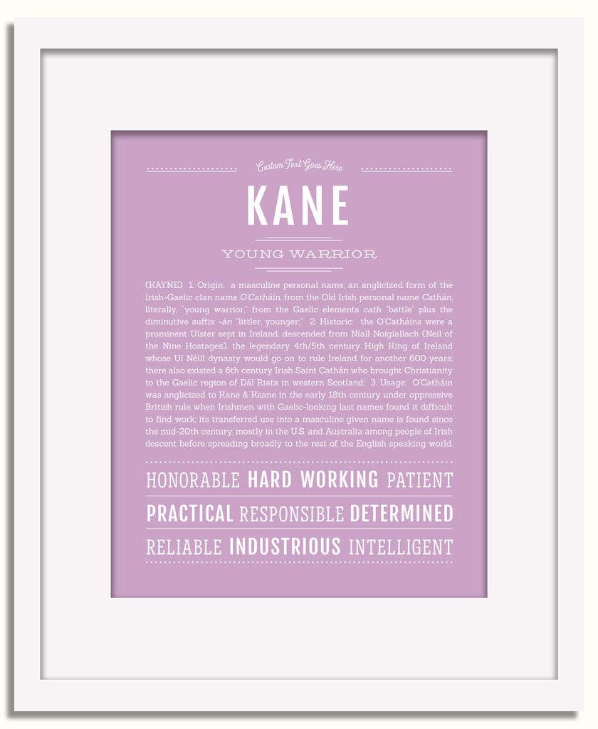 Frame Options | Lilac | White Frame, Matted