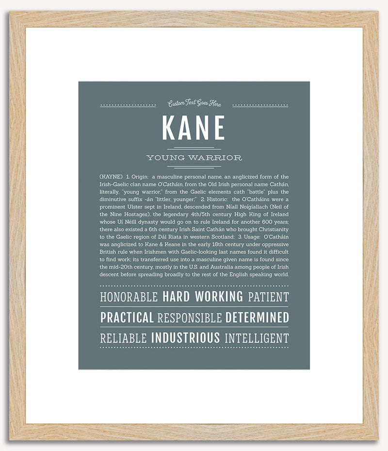 Kane | Name Art Print