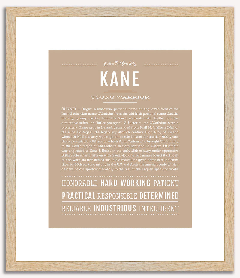 Kane | Name Art Print