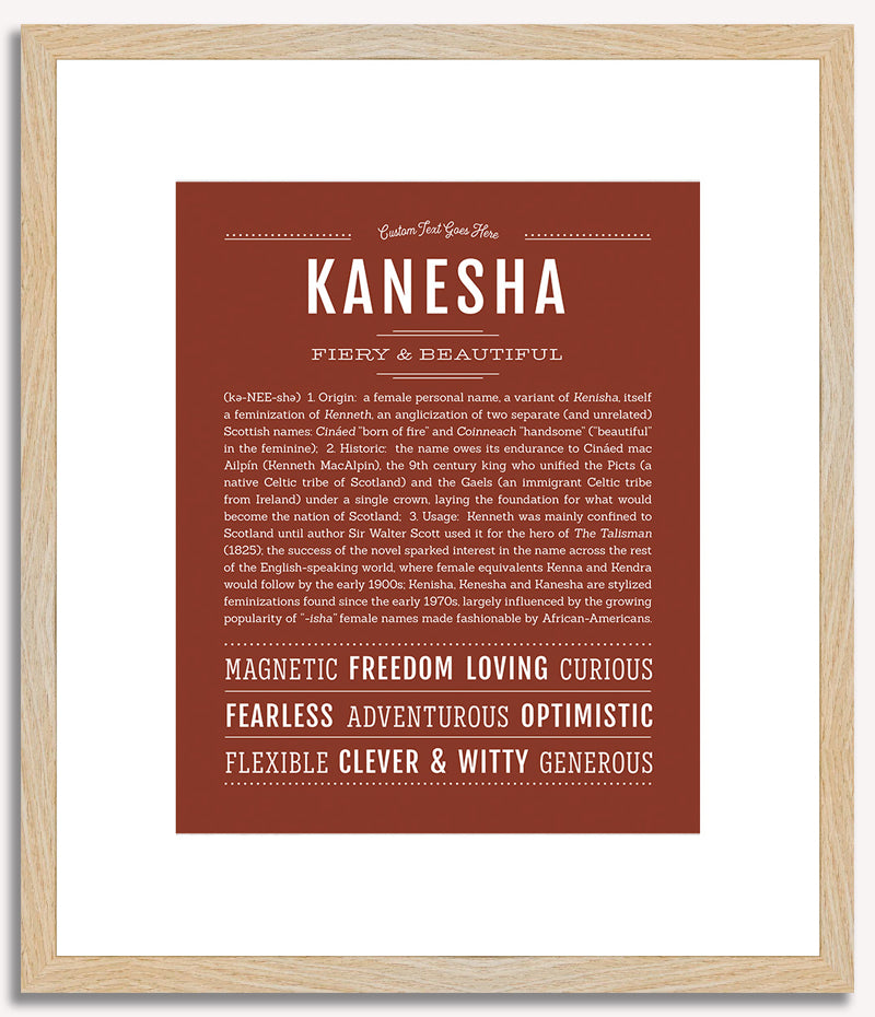 Kanesha | Name Art Print