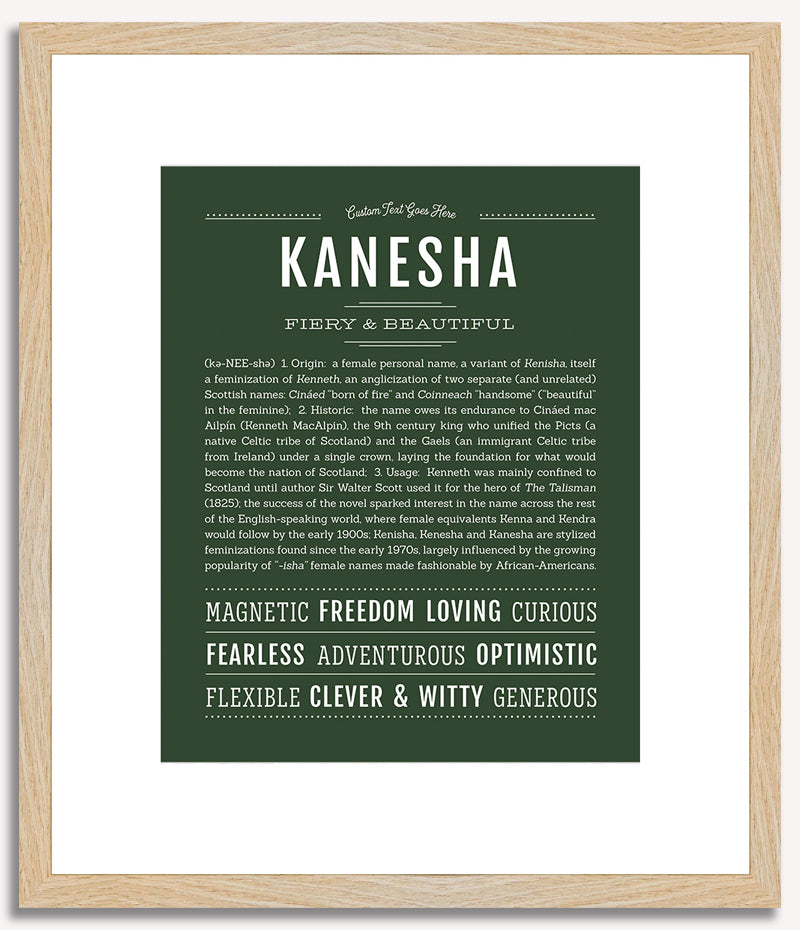 Kanesha | Name Art Print