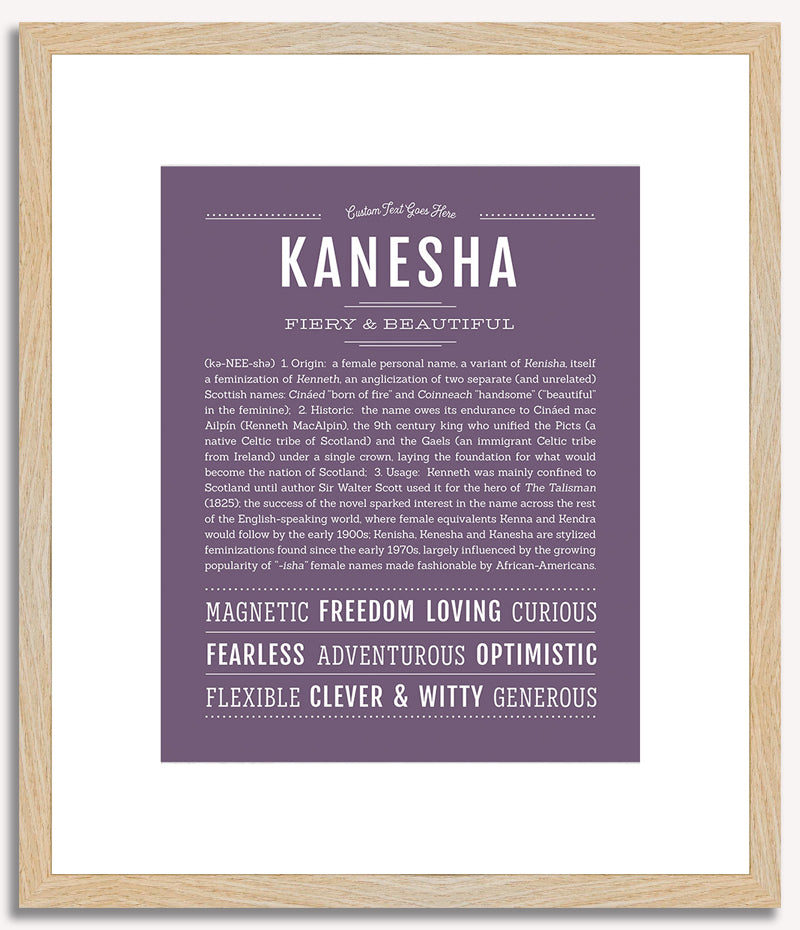 Kanesha | Name Art Print