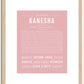 Kanesha | Name Art Print