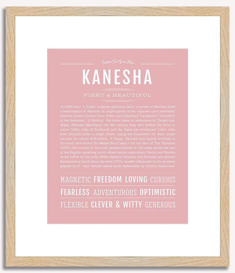 Kanesha | Name Art Print