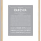 Kanesha | Name Art Print