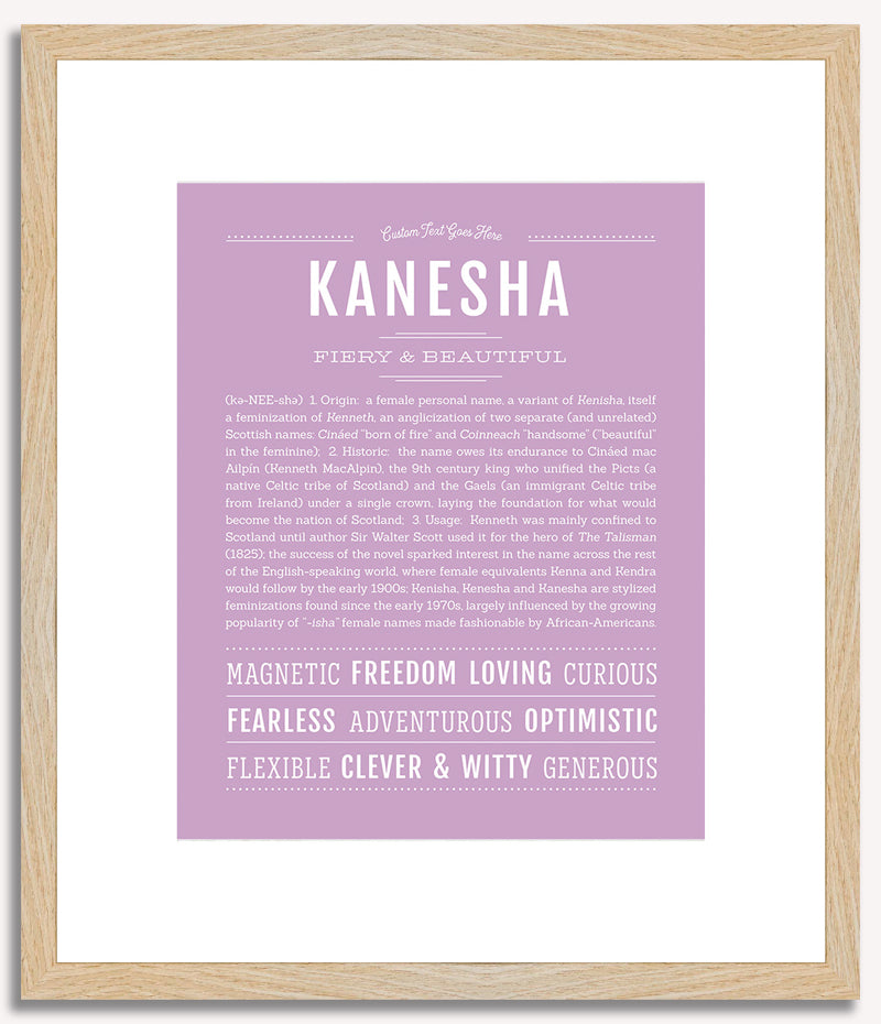 Kanesha | Name Art Print