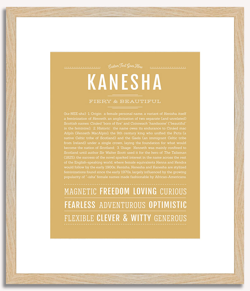 Kanesha | Name Art Print