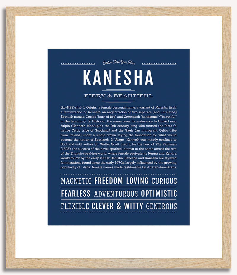 Kanesha | Name Art Print