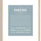 Kanesha | Name Art Print