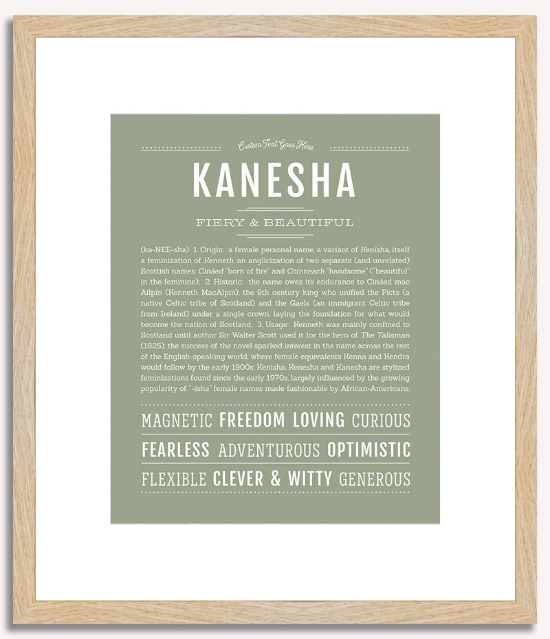 Kanesha | Name Art Print