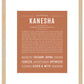 Kanesha | Name Art Print