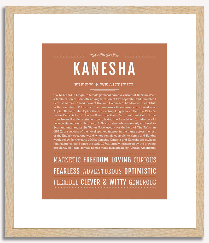 Kanesha | Name Art Print