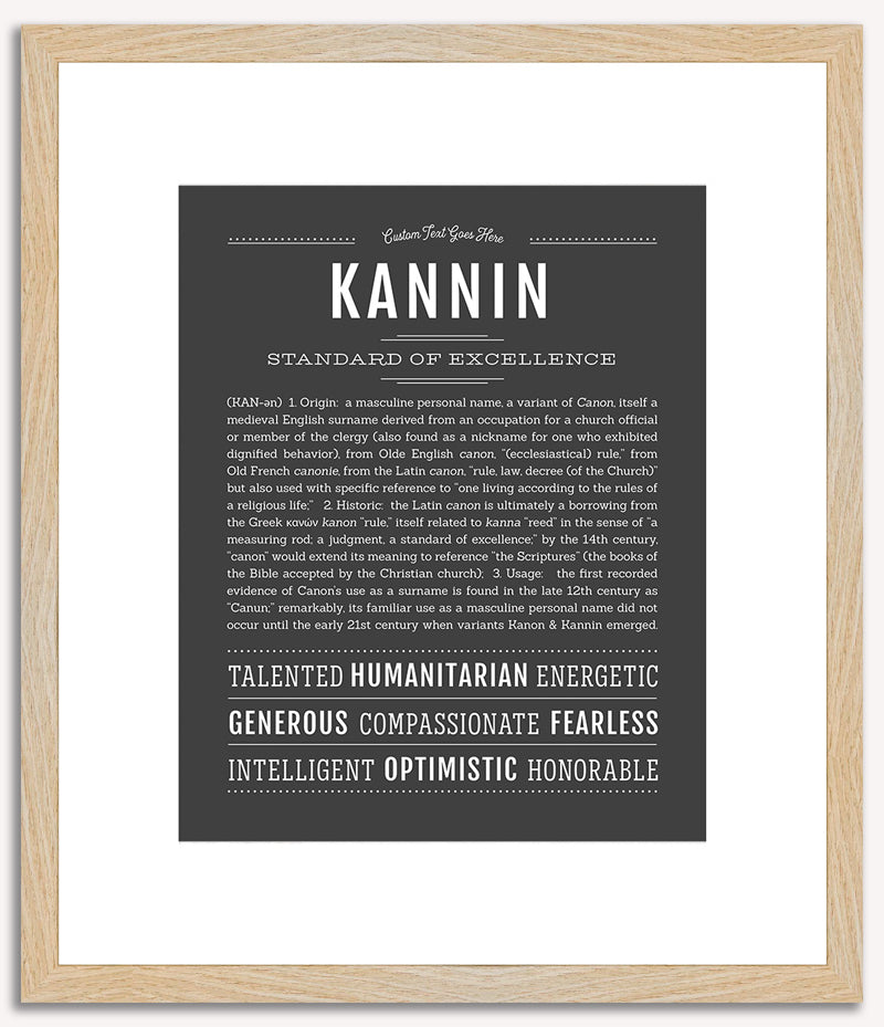 Kannin | Name Art Print