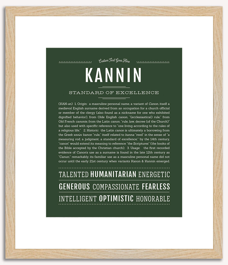 Kannin | Name Art Print