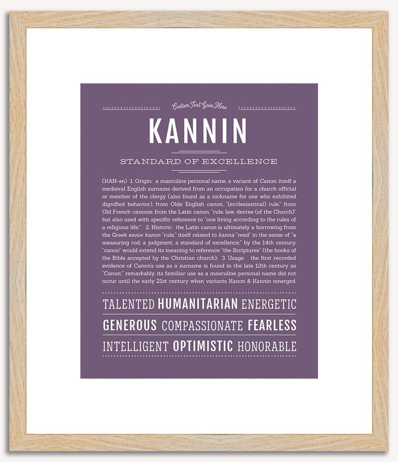 Kannin | Name Art Print