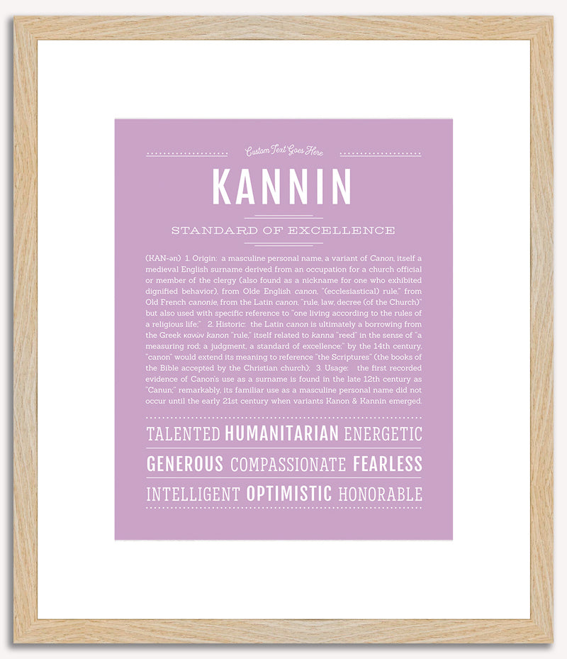 Kannin | Name Art Print