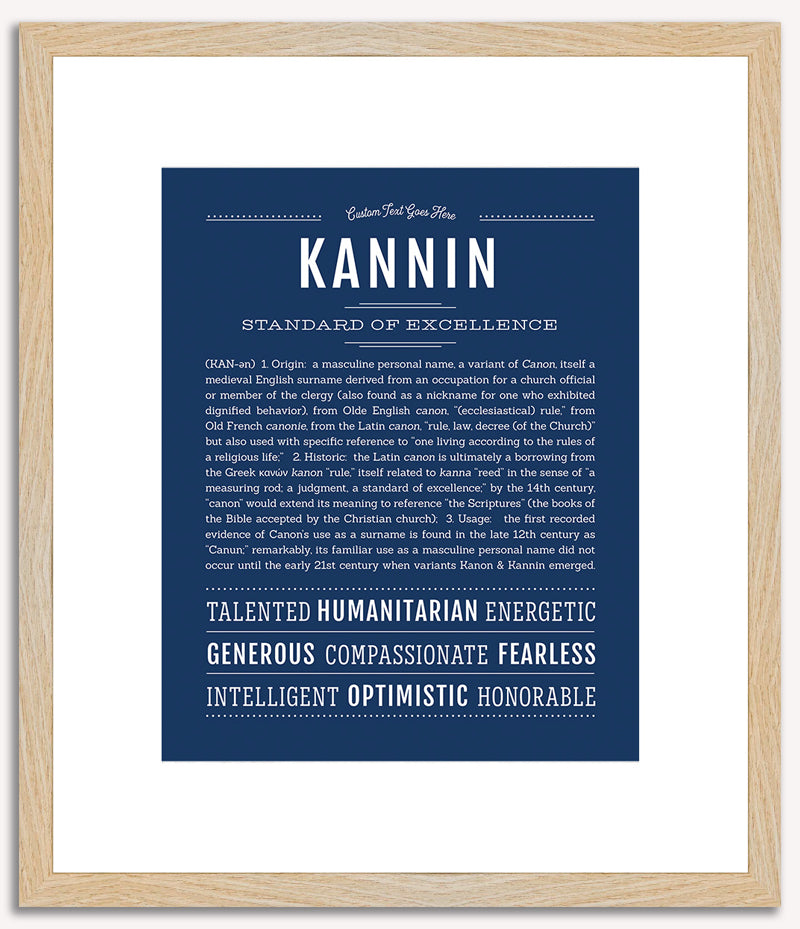 Kannin | Name Art Print