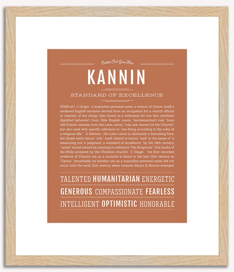 Kannin | Name Art Print