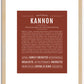 Kannon | Name Art Print