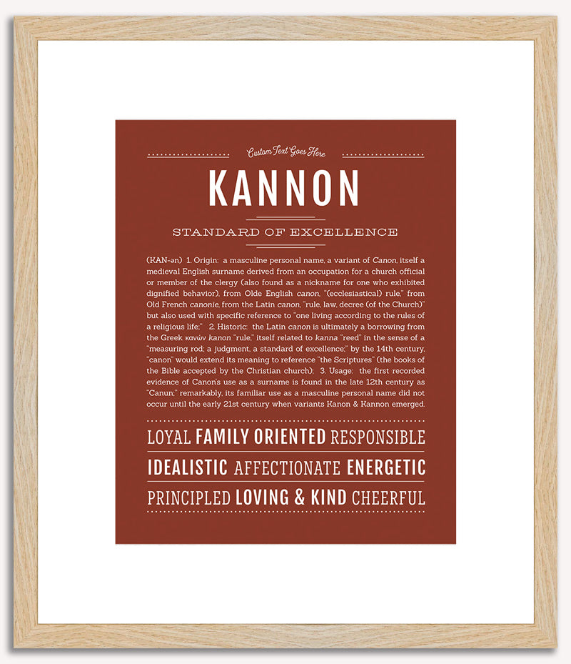 Kannon | Name Art Print