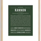 Kannon | Name Art Print