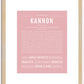 Kannon | Name Art Print