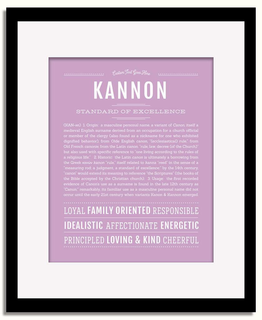 Frame Options | Lilac | Black Frame, Matted