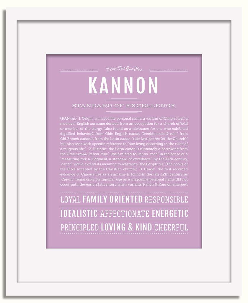 Frame Options | Lilac | White Frame, Matted