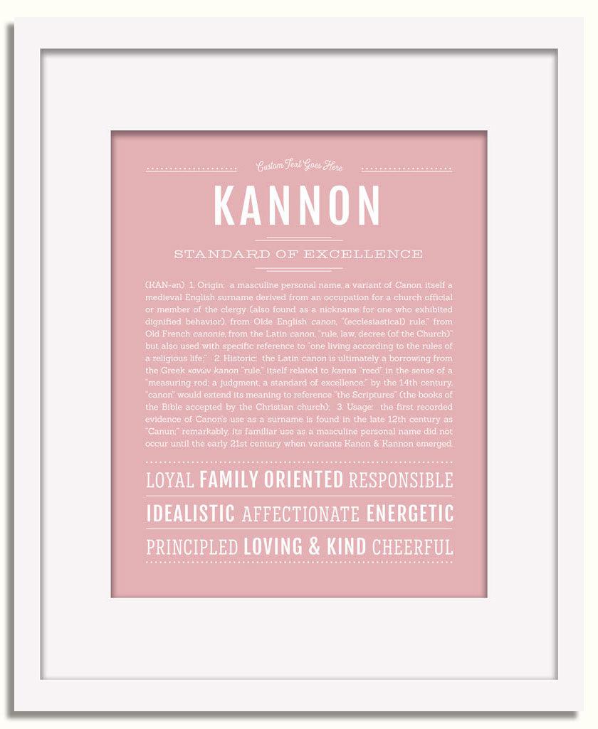 Frame Options | Dusty Rose | White Frame, Matted