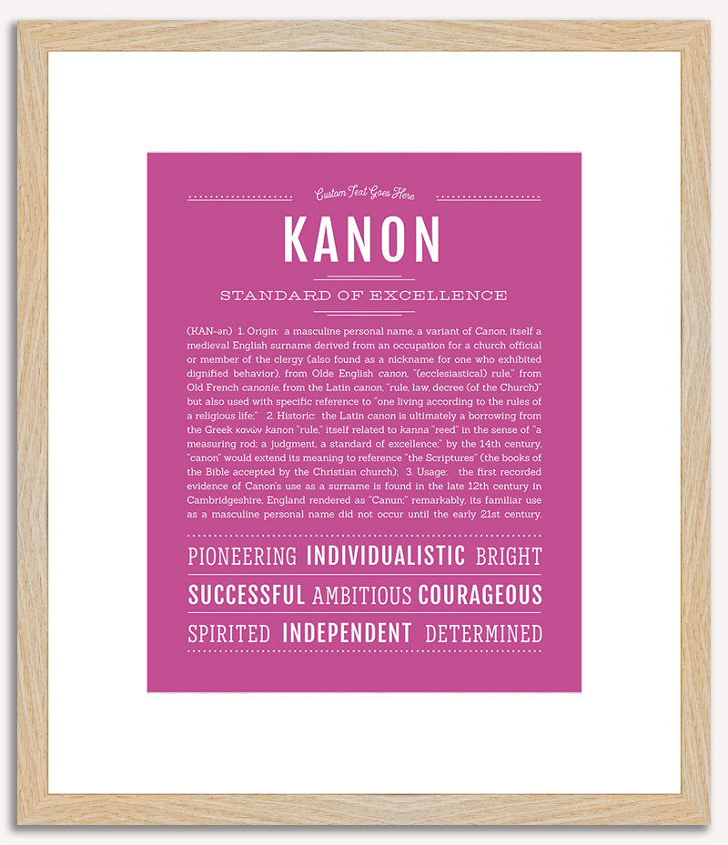 Kanon | Name Art Print