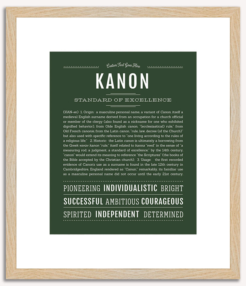 Kanon | Name Art Print