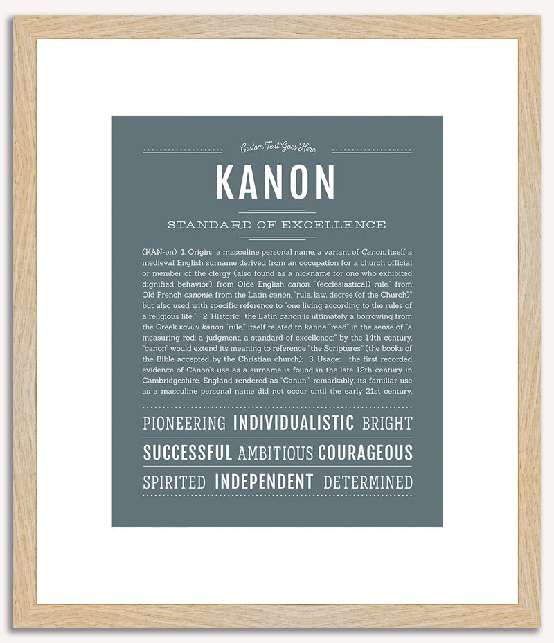 Kanon | Name Art Print