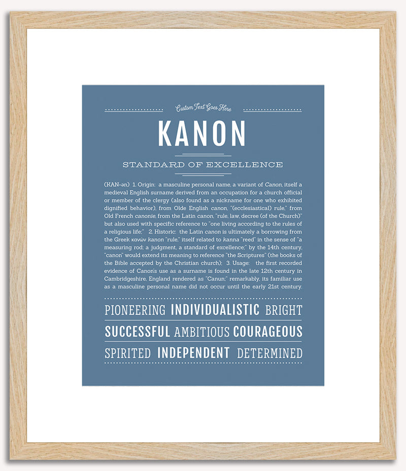 Kanon | Name Art Print