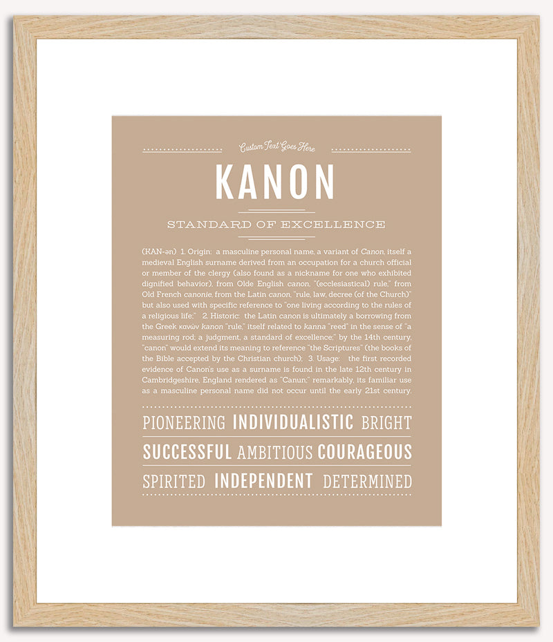 Kanon | Name Art Print