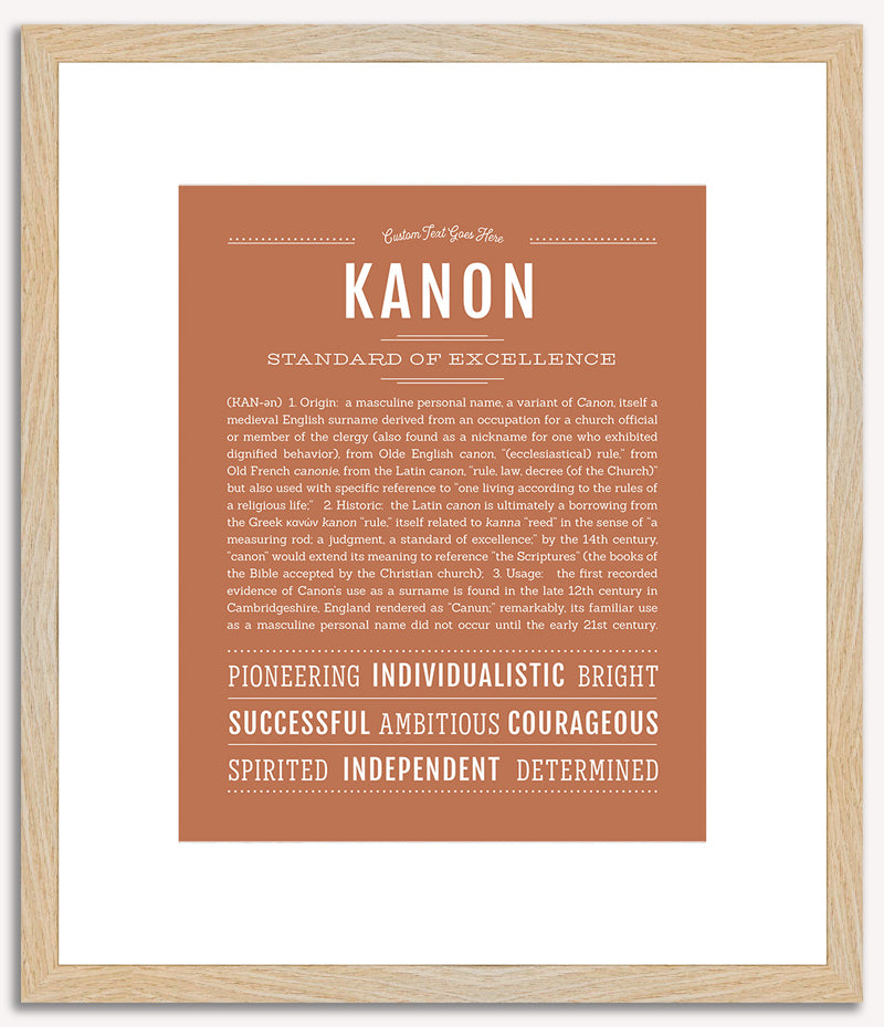 Kanon | Name Art Print