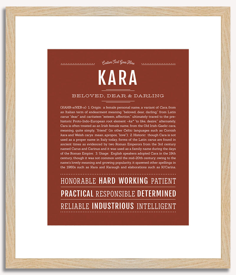 Kara | Name Art Print