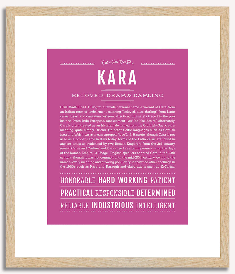 Kara | Name Art Print