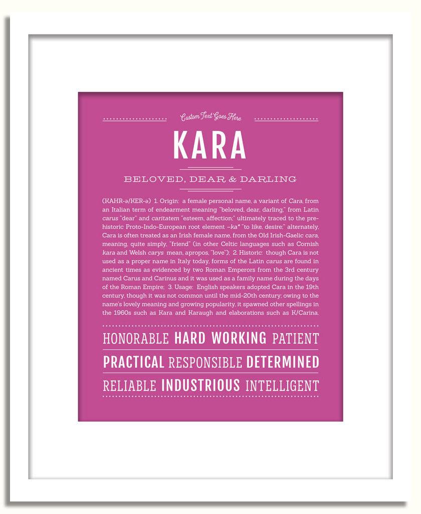 Frame Options | Dark Pink | White Frame, Matted