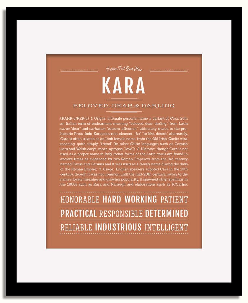 Frame Options | Terra Cotta | Black Frame, Matted