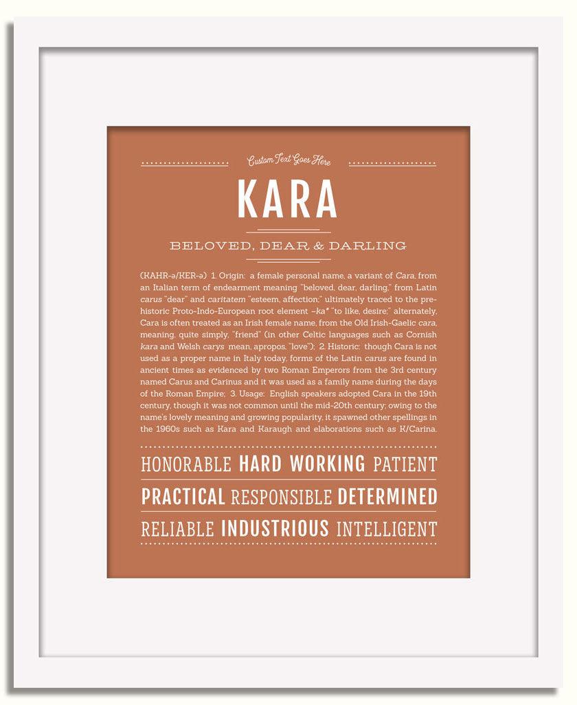 Frame Options | Terra Cotta | White Frame, Matted