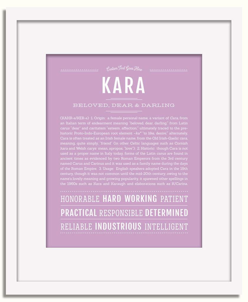 Frame Options | Lilac | White Frame, Matted