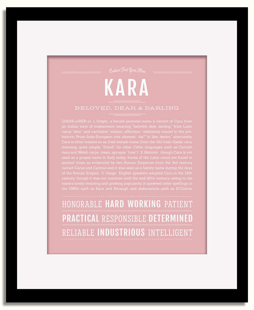 Frame Options | Dusty Rose | Black Frame, Matted