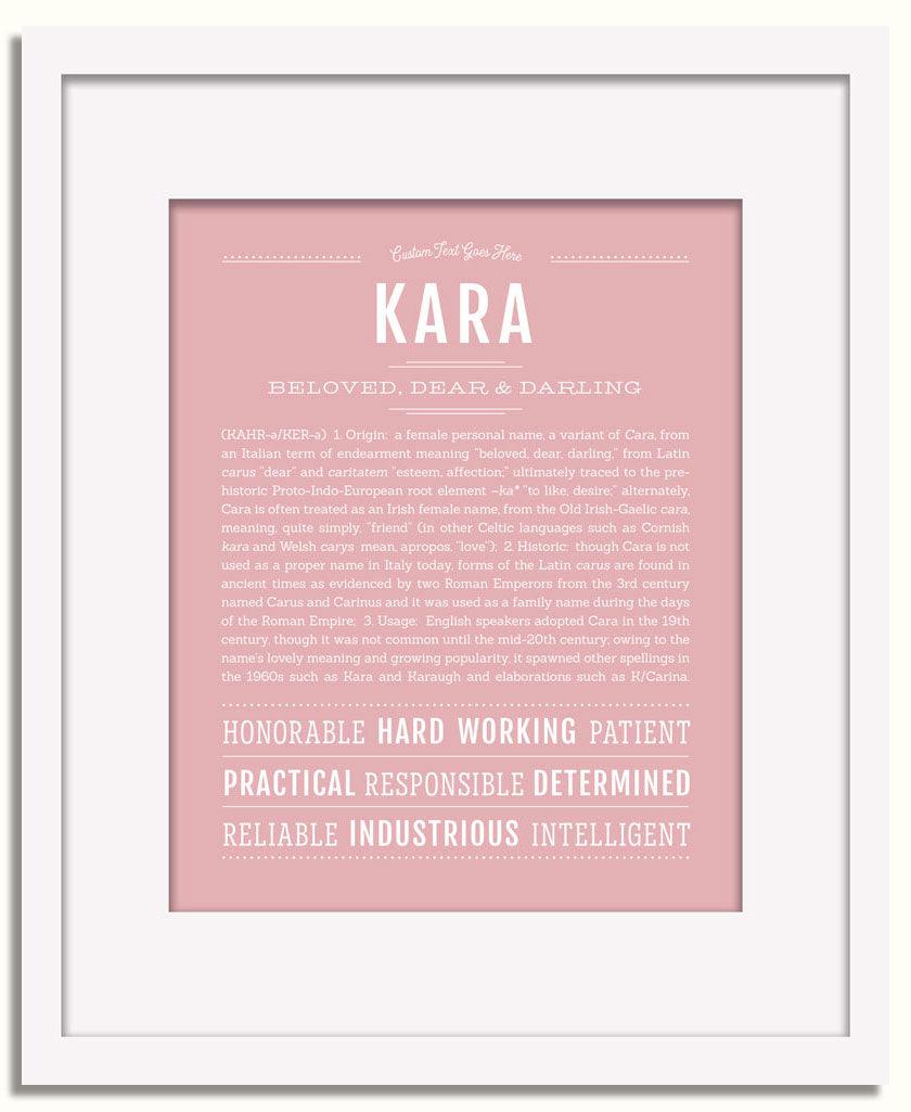 Frame Options | Dusty Rose | White Frame, Matted