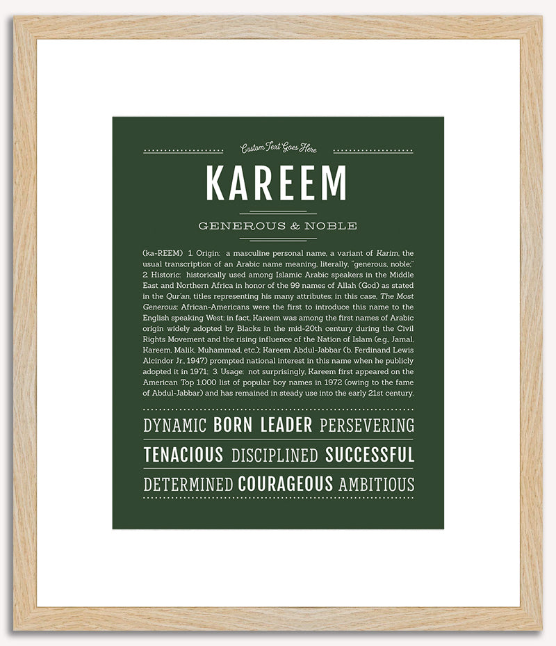 Kareem | Name Art Print