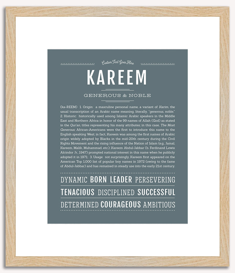 Kareem | Name Art Print