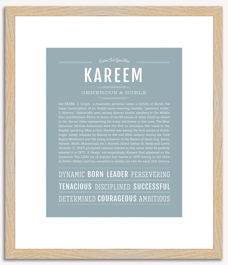 Kareem | Name Art Print