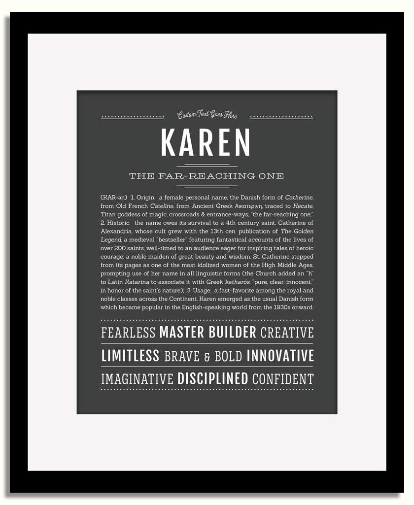 Karen Personalized Name Meaning Art Prints – Name Stories