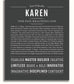 Karen Personalized Name Meaning Art Prints – Name Stories