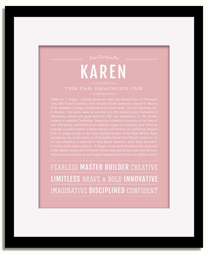 Frame Options | Dusty Rose | Black Frame, Matted